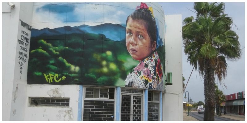 Aruba street art in San Nicolas Street Art Chilange Mexico Nina Bonita