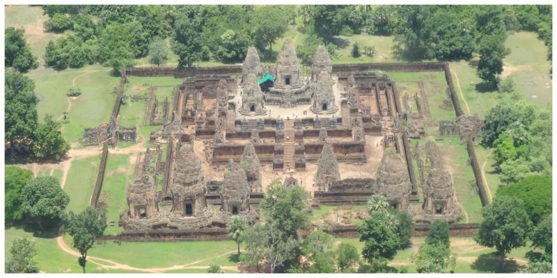 Cambodja Thailand reis Siemreap Angkor helikopter