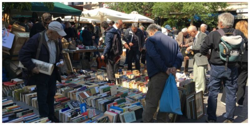 Bloomtravel Griekenland Athene boekenmarkt