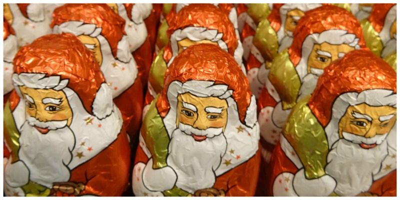 Duitsland Keulen Schokoladenmuseum kerstmannen
