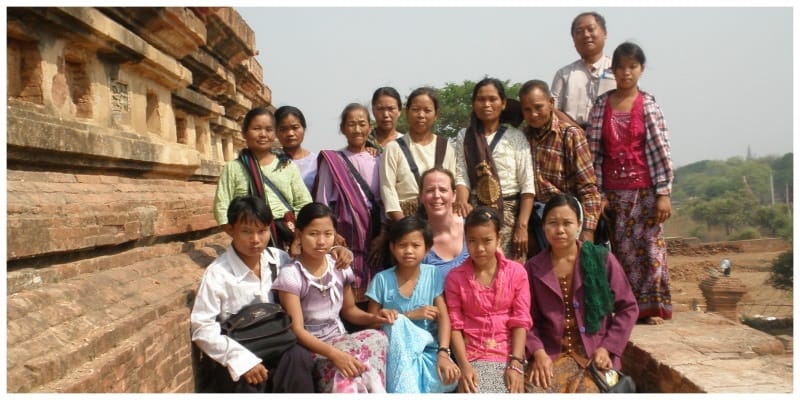 Highlights Myanmar Bagan familieportret