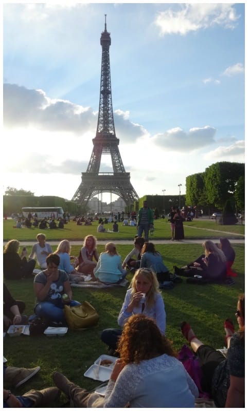 Picknicken in Parijs groep
