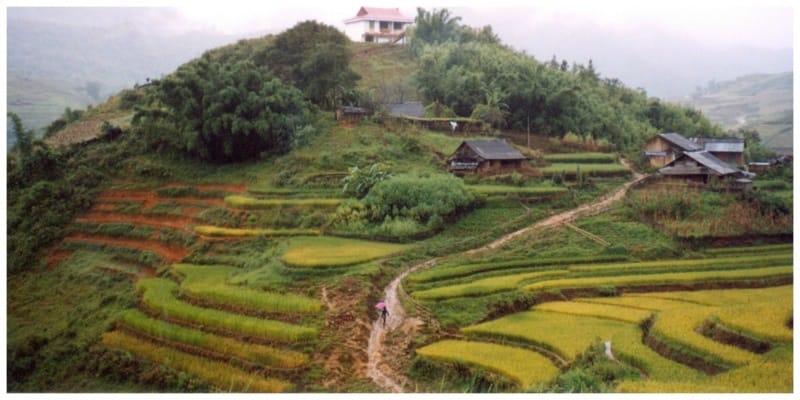 Sapa Vietnam huisje op de berg