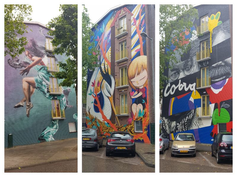 Street art Amsterdam Plantanenweg Nederland