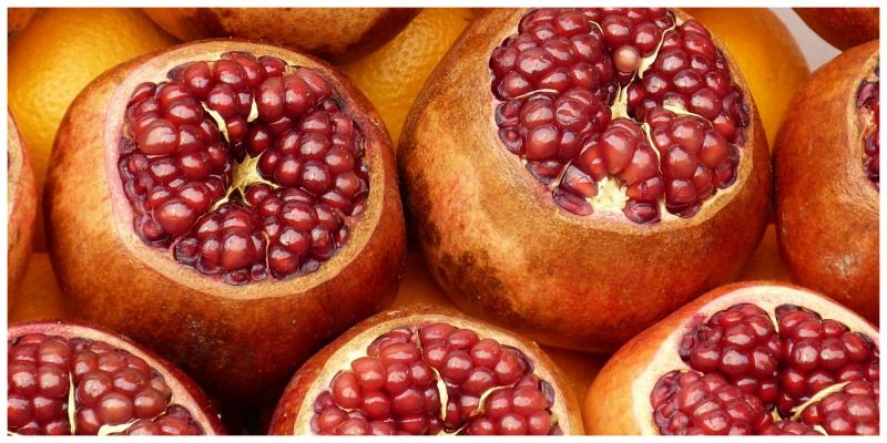 Visum Turkije Bazaar Markt granaatappel fruit