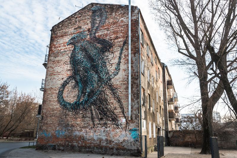 beste street art in Europa Warschau