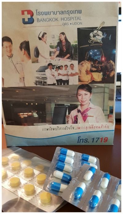 roadtip Thailand begint op de spoedeisende hulp tasje Bangkok Hospital
